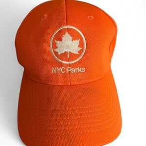 Orange baseball cap NYC Parks